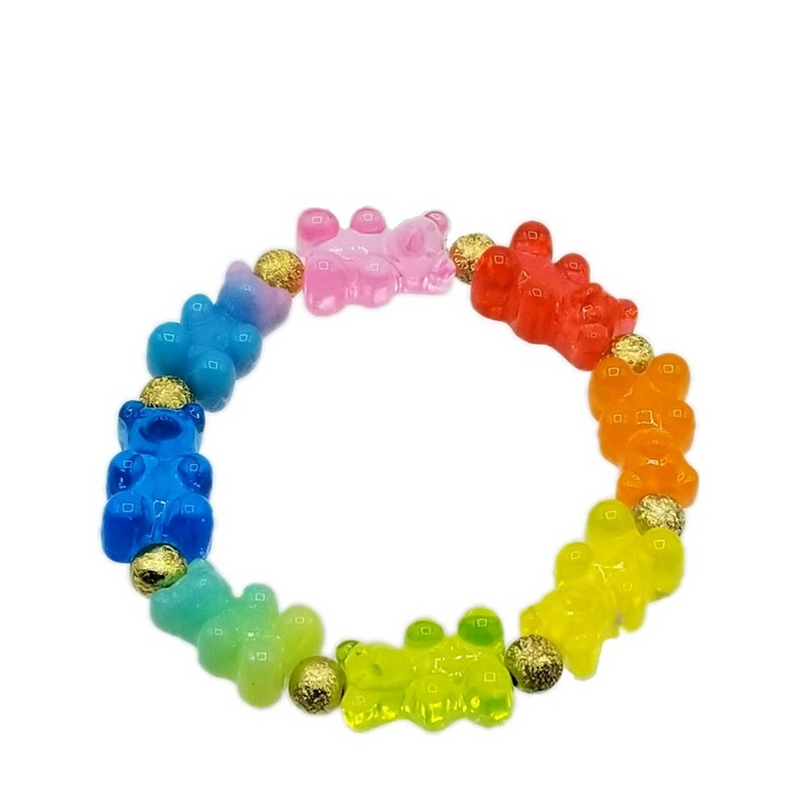 Kids Rainbow Gummy Bear Bracelet