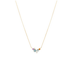 Diamond + Gemstone Bubbles Necklace