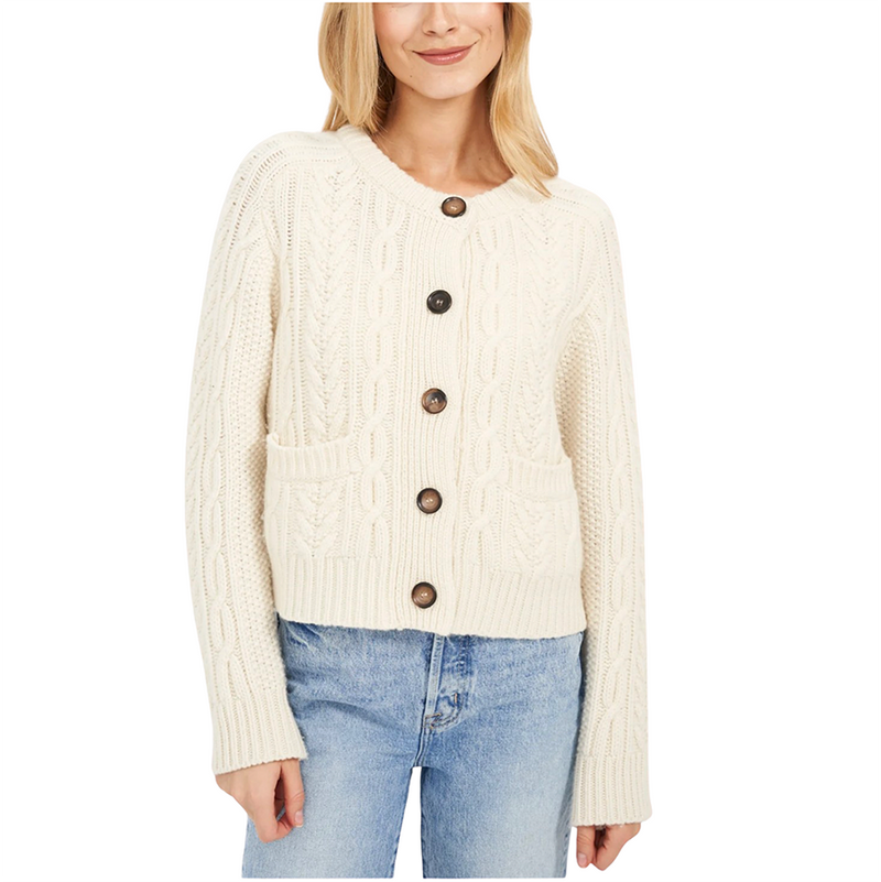 Amalie Cashmere Cardigan | Ivory