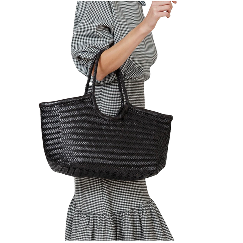 Nantucket Basket Bag | Black