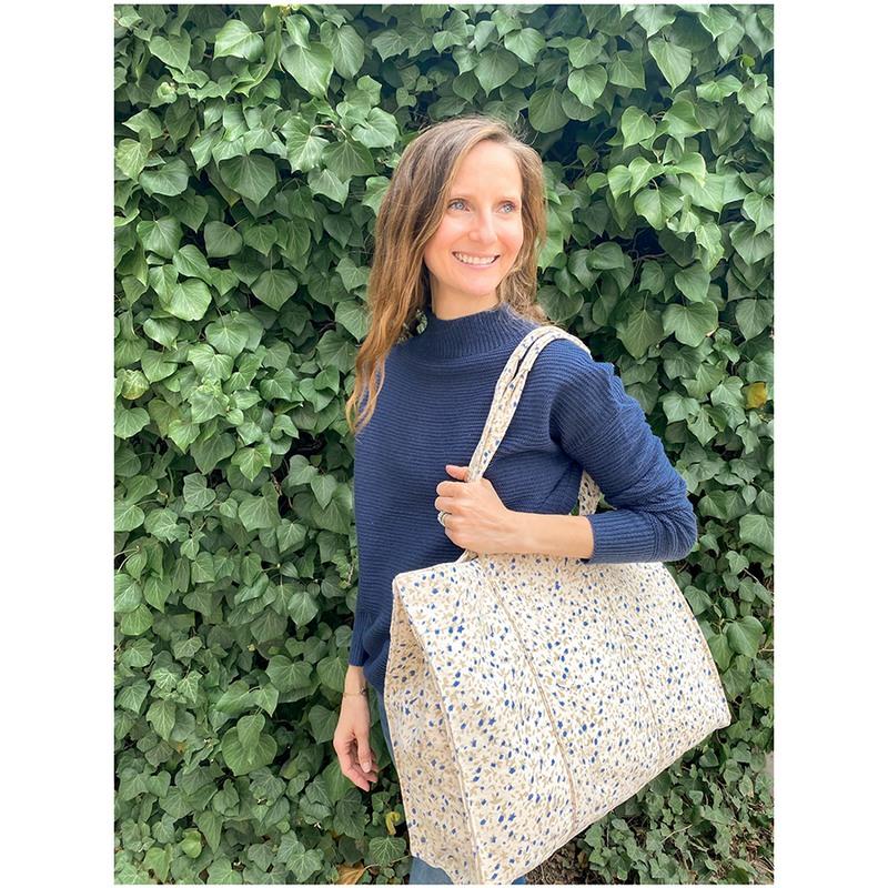 Canvas City Tote | Champagne Floral