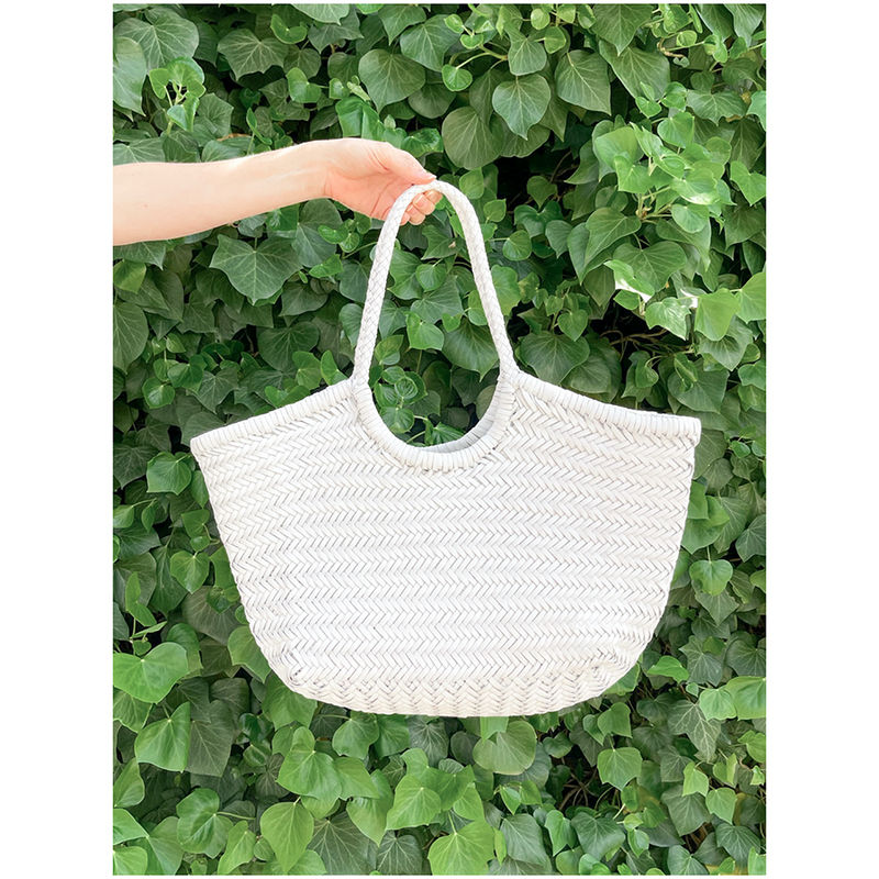 Nantucket Basket Bag | White
